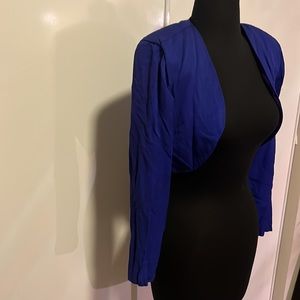 Vintage Dave & Johnny purple cropped jacket. Size 6.